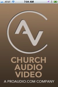 Church Audio Video iPhone App Screenshot 1